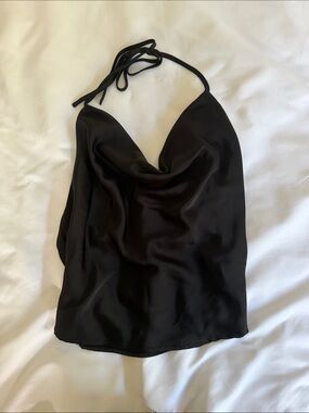 Urban Outfitters Black Cowl Neck Halter Camisole